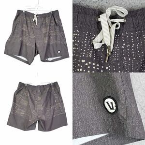 Vuori Shorts Men’s Size 38 Gray Geometric Stretch Drawstring Athletic